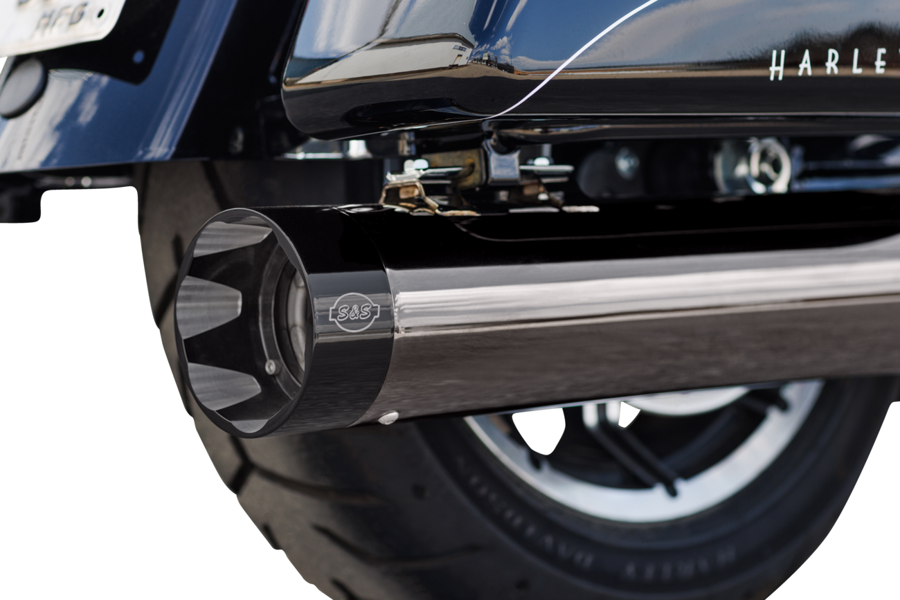 S&S Cycle 2-Into-1 Lava Chrome Sidewinder® Exhaust System - 49-State