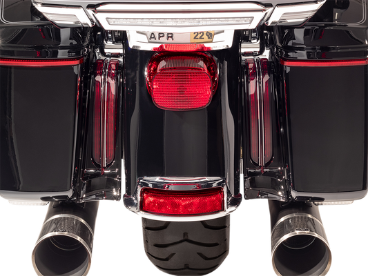 Ciro Filler Panel Light - Red Lens - Red Leds - Chrome |