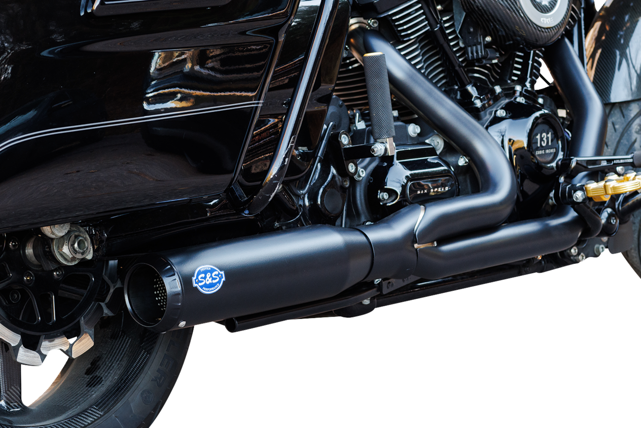S&S Cycle 2-Into-1 Qualifier Exhaust System - 50-State - Black