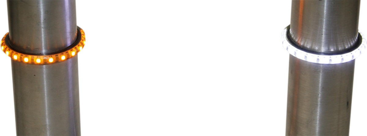 Custom Dynamics Truwrapz® Amber/White Dual Led Fork Lights |