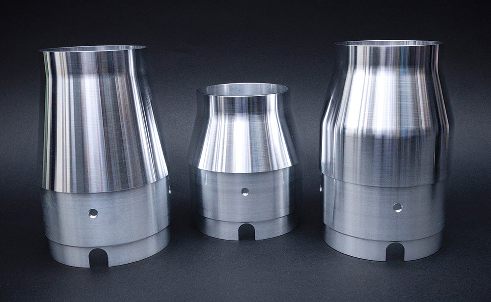 Feuling Parts Stainless, Straight Can, Show Polished, Short End Cap - Anti-Reversion M-Eight Bagger 2 Into 1 Exhaust