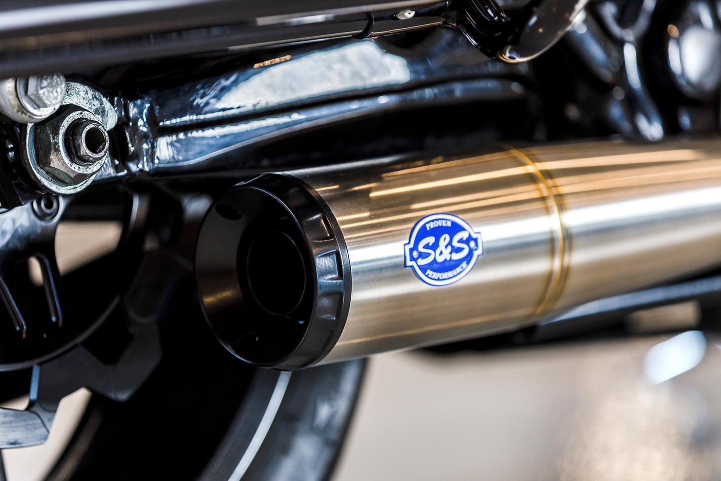 S&S Cycle 2-Into-1 Diamondback Exhaust System - Stainless Steel - 50-State