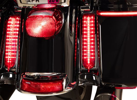 Ciro Filler Panel Light - Clear Lens - Red Leds - Black |