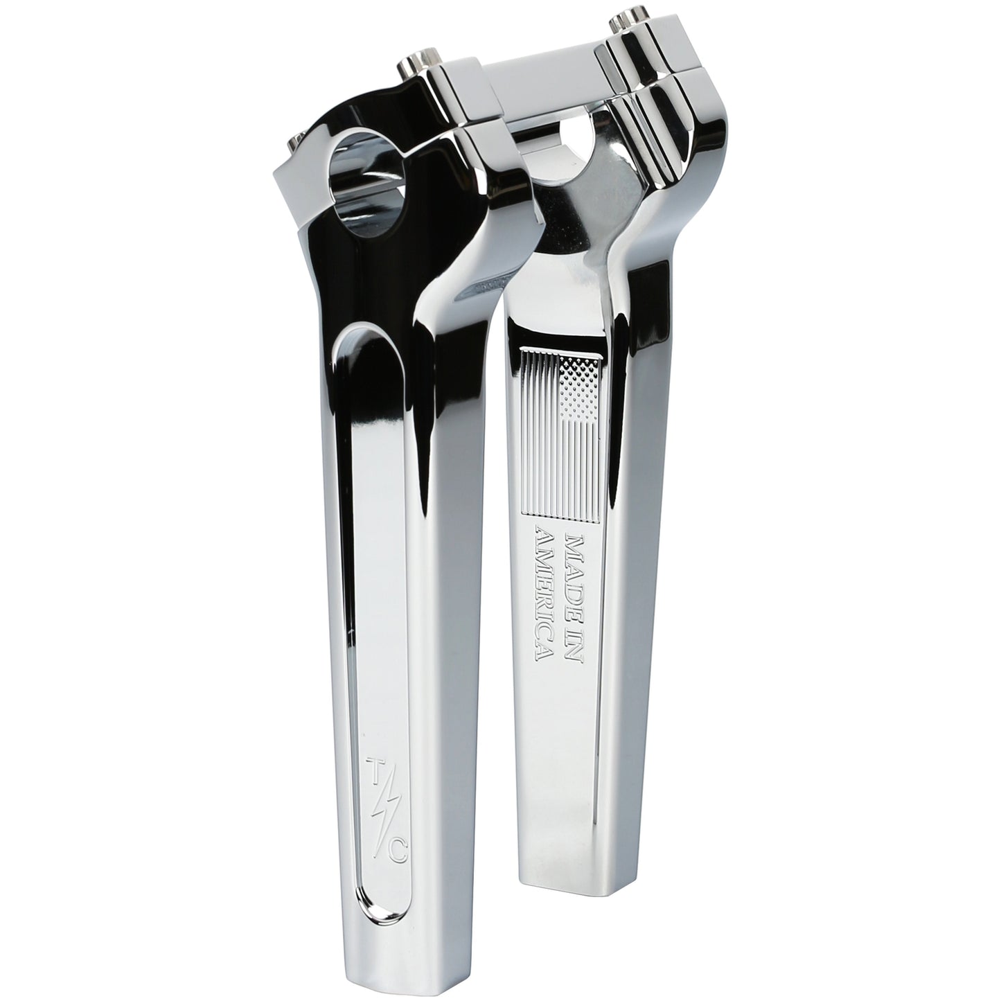 Thrashin Supply 8" Straight Thrashin Risers - Chrome