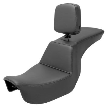 Saddlemen *New* Tour Step Up Seat - Rider Backrest - Plain - Dyna '06-'17