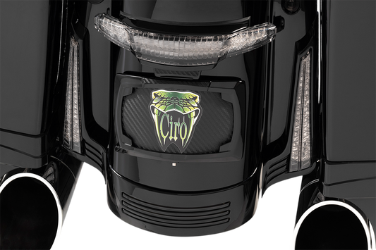 Ciro Filler Panel Light - Smoke Lens - Red Leds - Black |