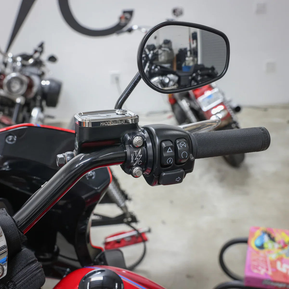 Thrashin Supply Speedway Clutch / Brake Perch Clamp - Black (Twice Cut)