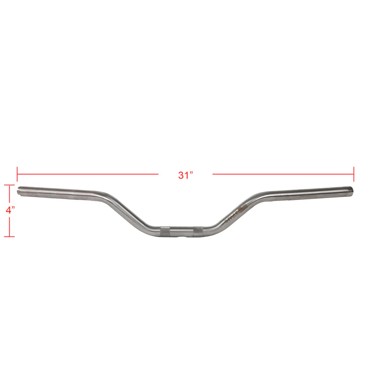 Thrashin Supply Bagger Handlebars & Risers Mid Bend Bars - Stainless