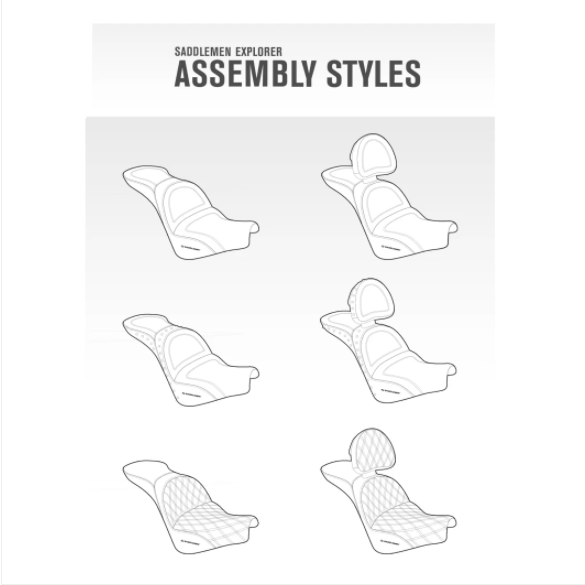 Saddlemen 2000-2006 Fxst Softail, Flstf Fat Boy, Flst/C Heritage Explorer™ Ultimate Comfort Seat