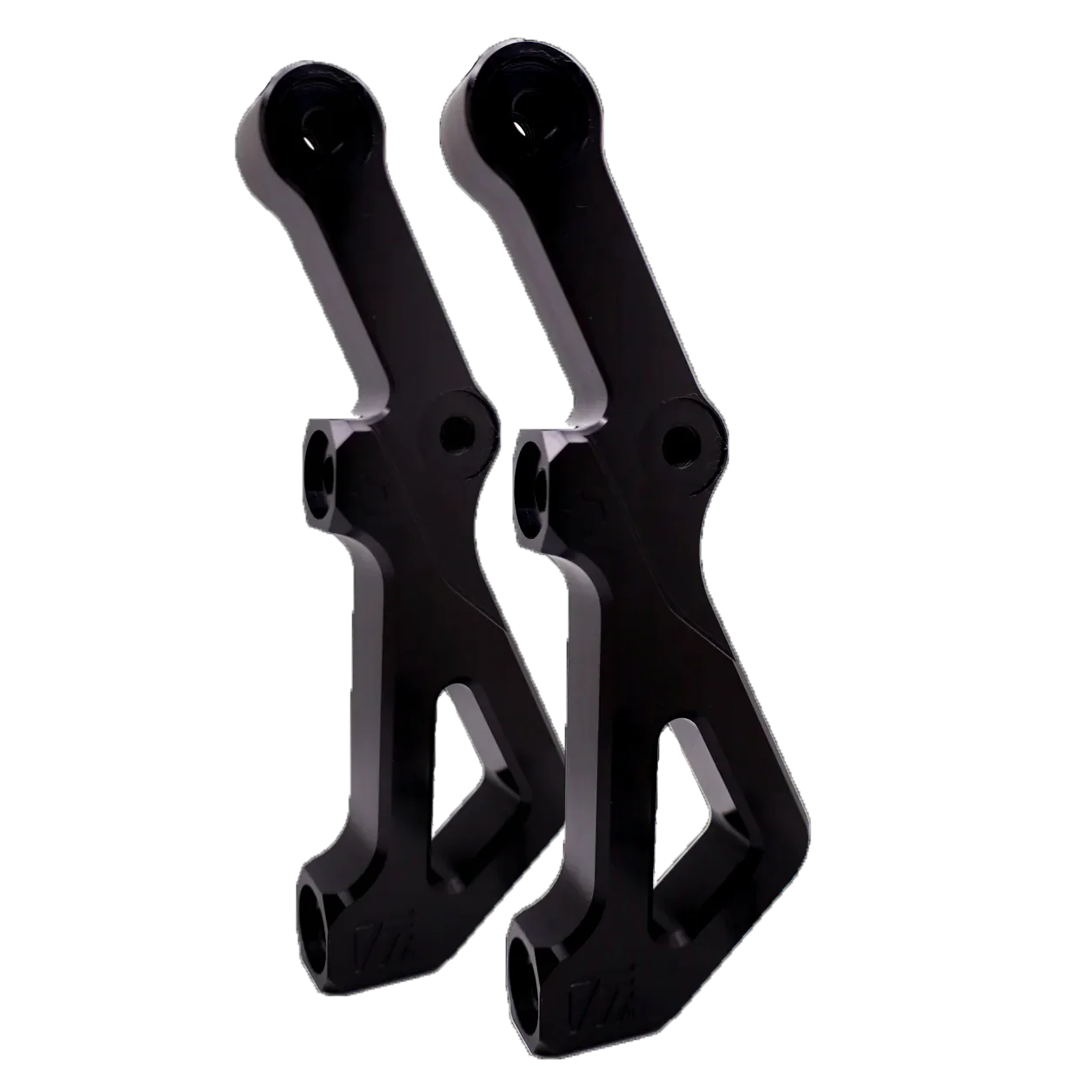 Lyndall TTI Radial Front Brackets 11.8 inch with Spacer Black Dual Disc