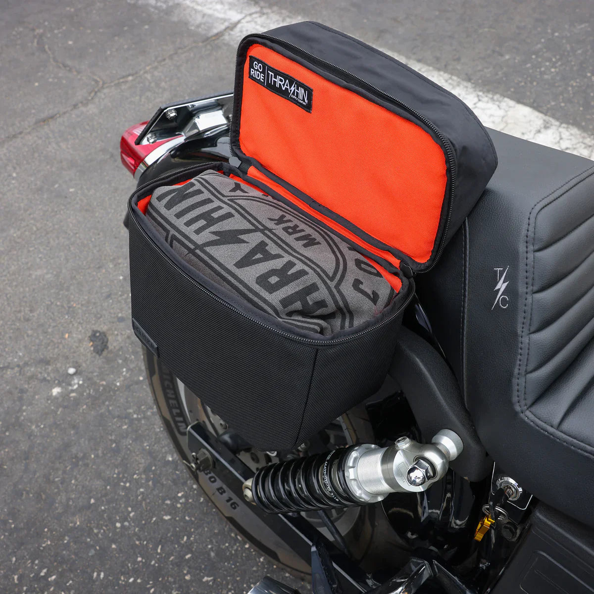 Thrashin Supply Essential Base Saddlebags | 10 Liters