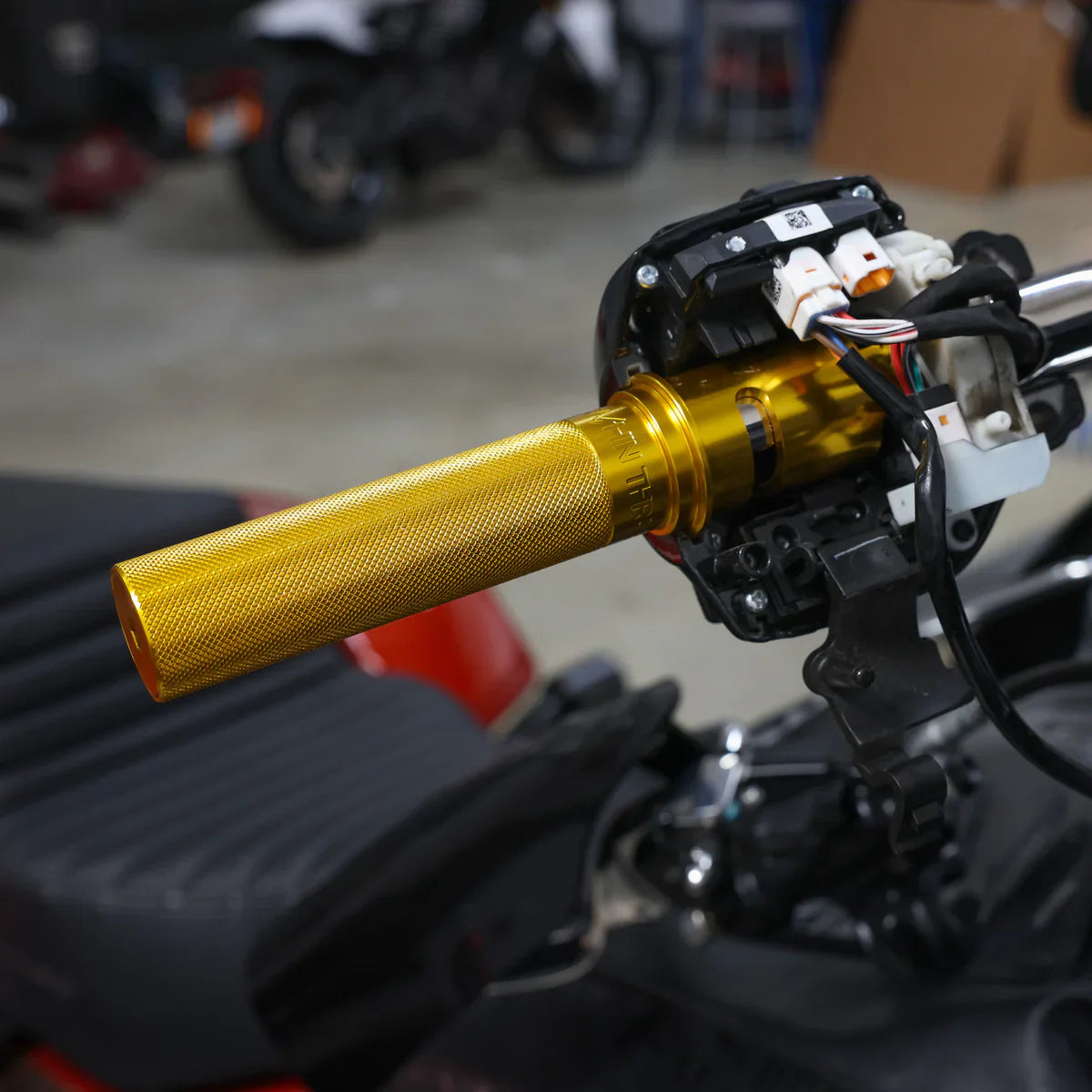Thrashin Supply ® 2024-2025 Touring Throttle Tube - Billet - Gold