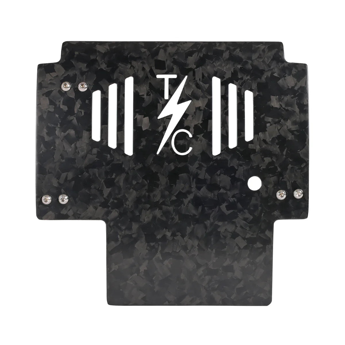 2024+ Touring Skid Plate - Real Forged Carbon - ALL Color Brackets