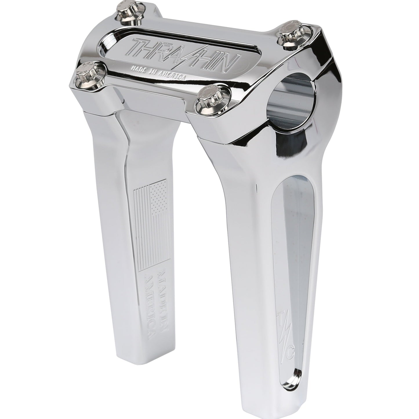 Thrashin Supply 6" Straight Thrashin Risers - Chrome