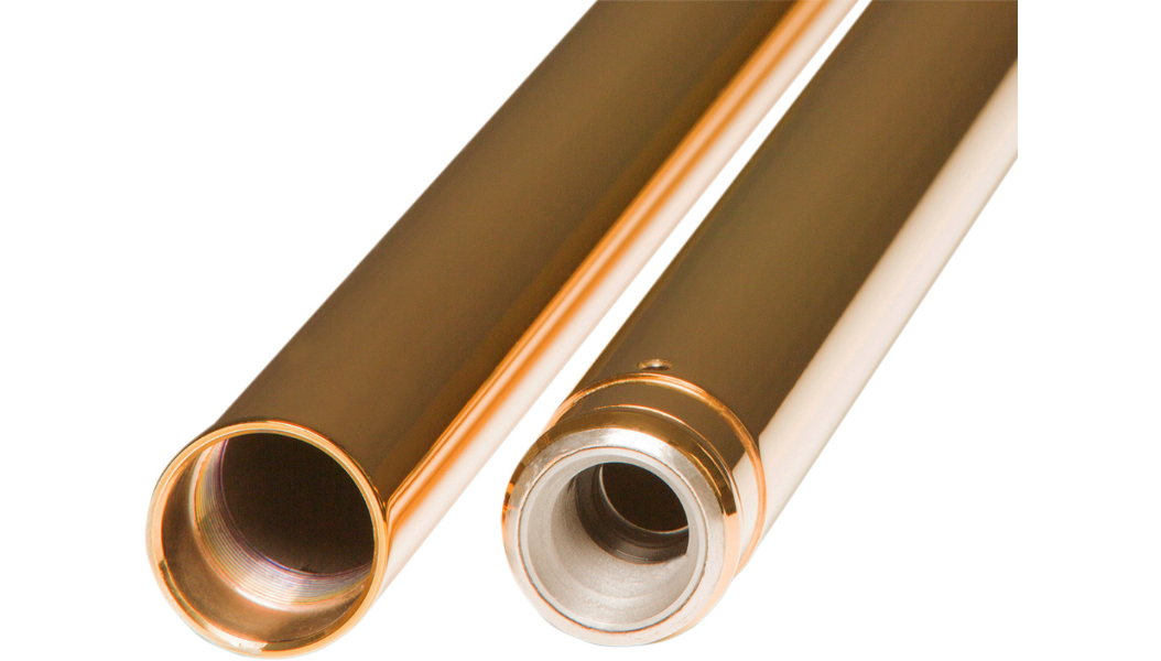 Custom Cycle Engineering Fork Tubes - Gold - 49 Mm - 25.50"