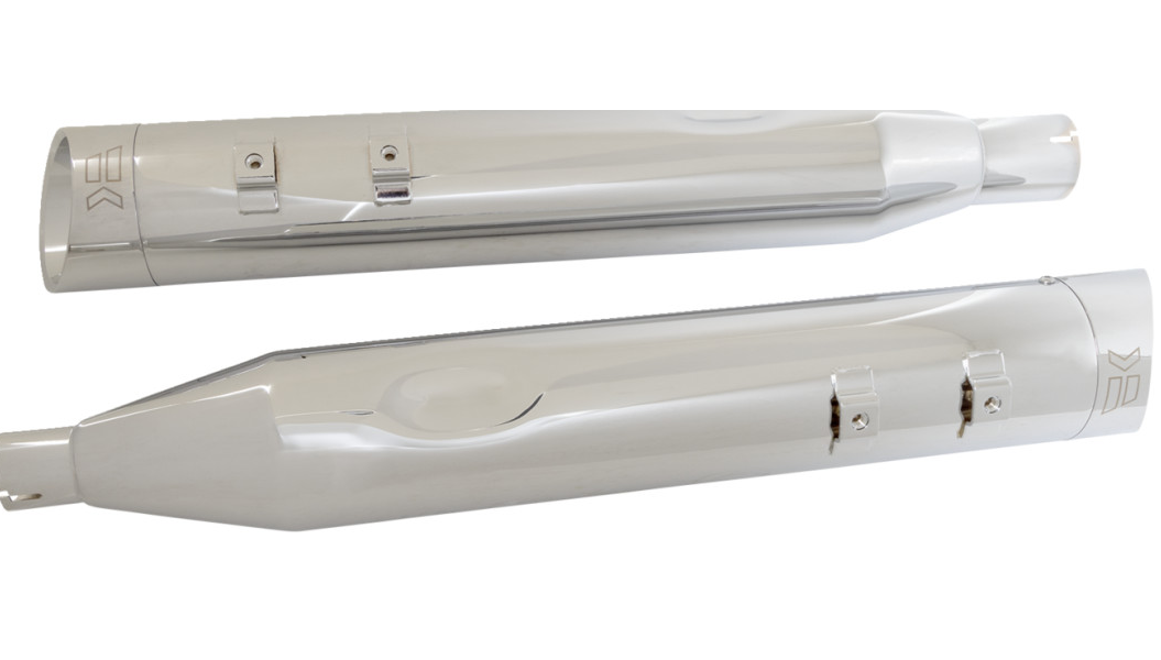 Khrome Werks 4-1/2" Hp-Plus® Slip-On Mufflers - Chrome Edge