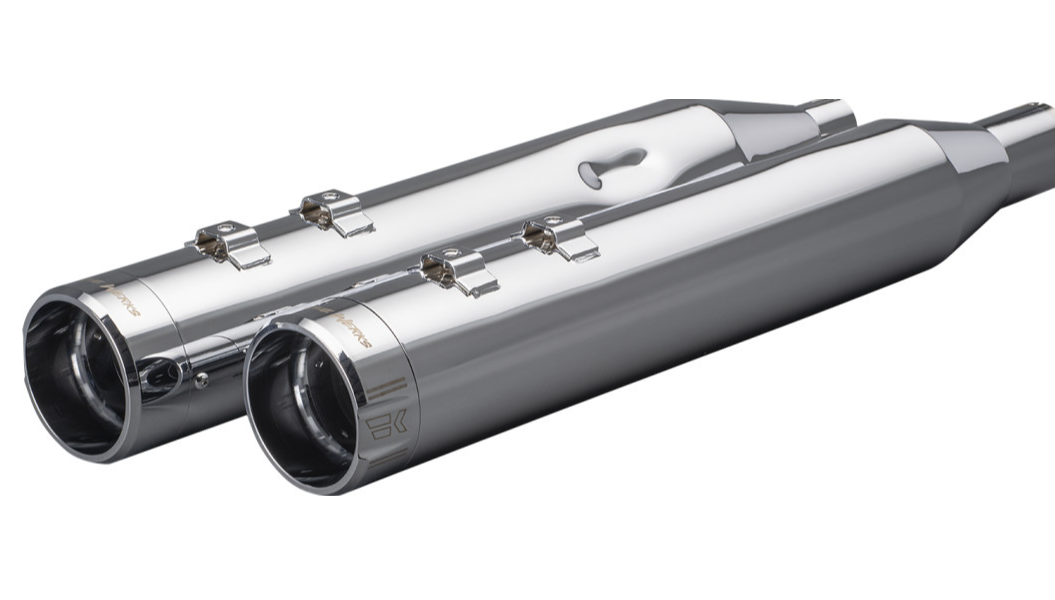 Khrome Werks 4-1/2" Hp-Plus® Slip-On Mufflers - Chrome Klassic Tip