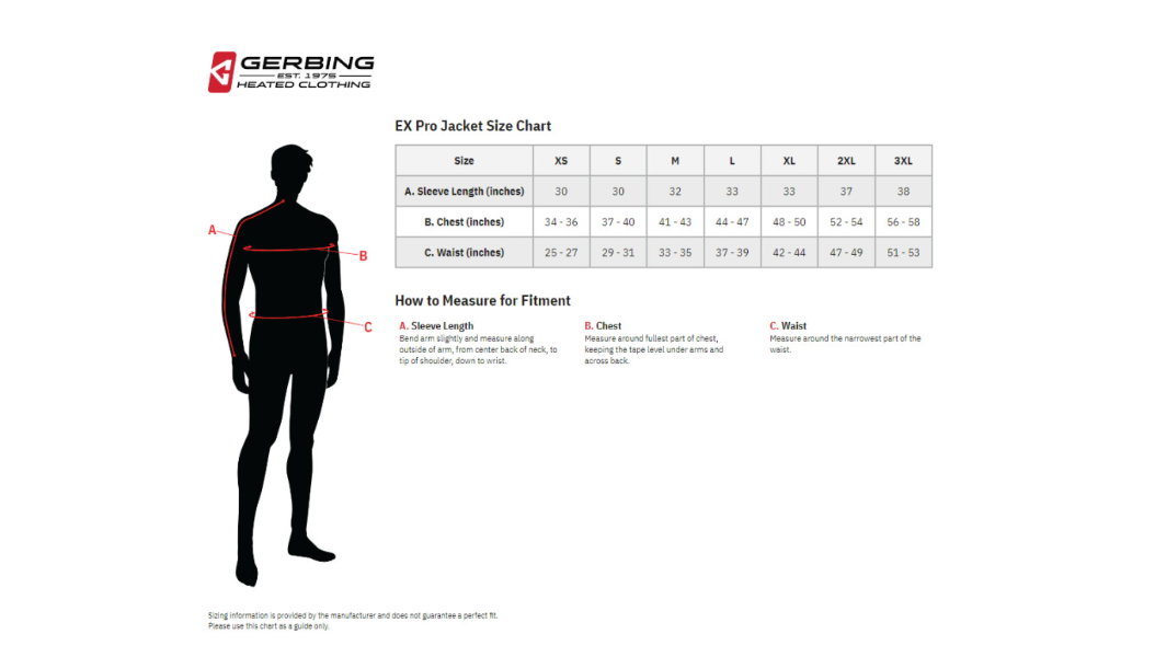 Gerbing Heated Clothing 12V Ex Pro Heated Jacket - Black - Mens |