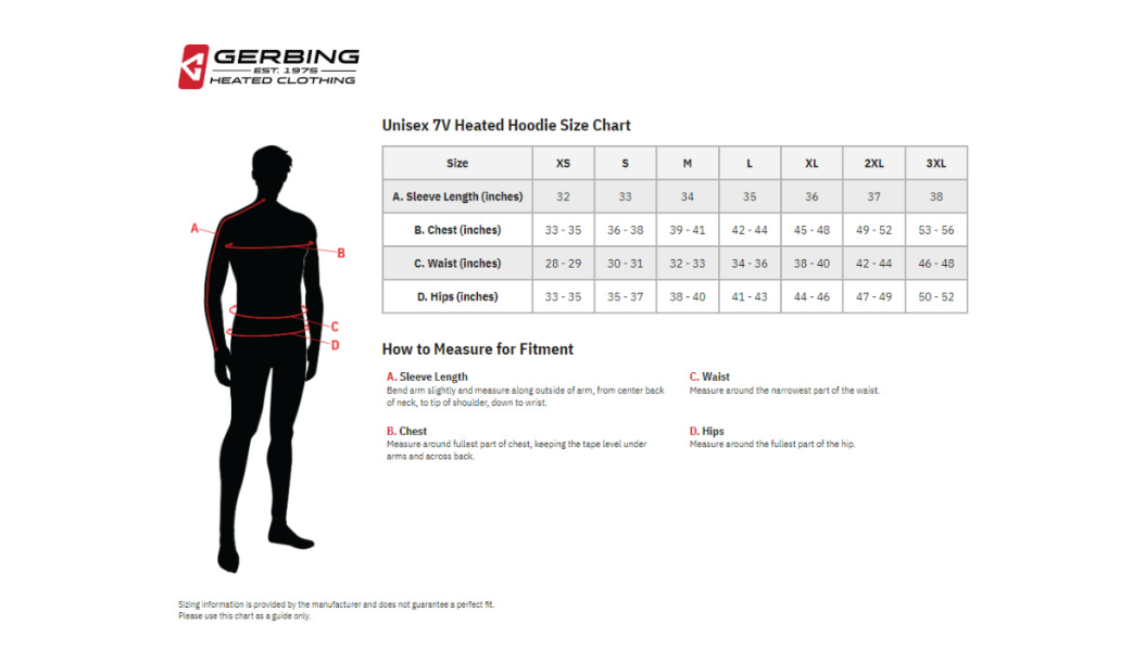 Gerbing Heated Clothing 7V Battery Heated Hoodie - Black - Mens |