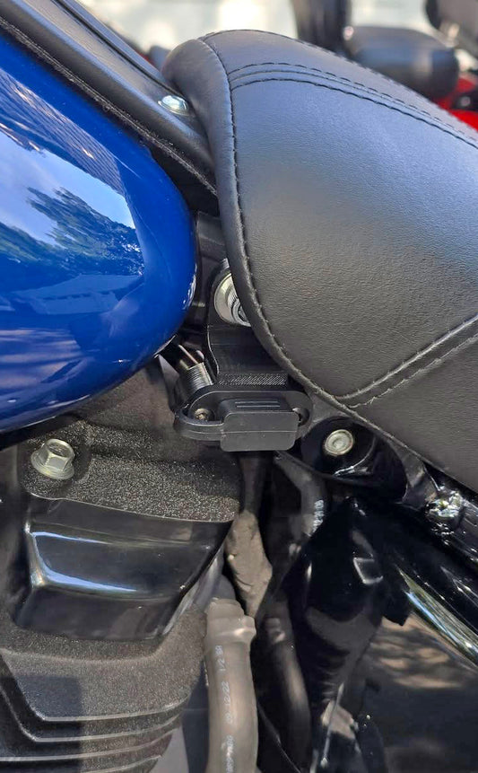 Charging port mount for Softail