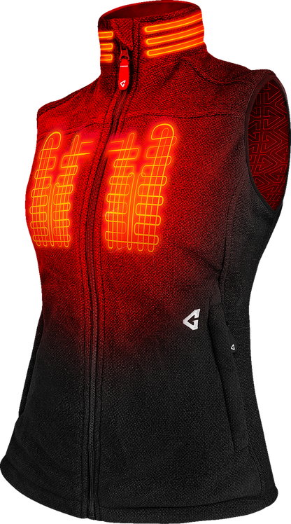 Gerbing Heated Clothing Women'S 7V Thermite Heated Fleece Vest 2.0 - Black |