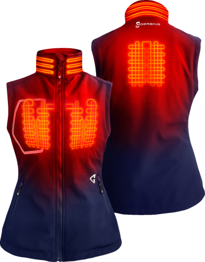 Gerbing Heated Clothing Women'S 7V Torrid Softshell Heated Vest 2.0 - Navy |