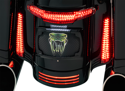 Ciro Filler Panel Light - Smoke Lens - Red Leds - Black |