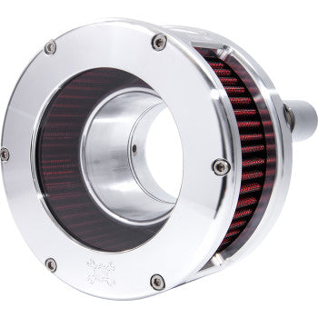 Feuling Parts Air Cleaner - Ba Series - Clear Cover - Red Filter - M8