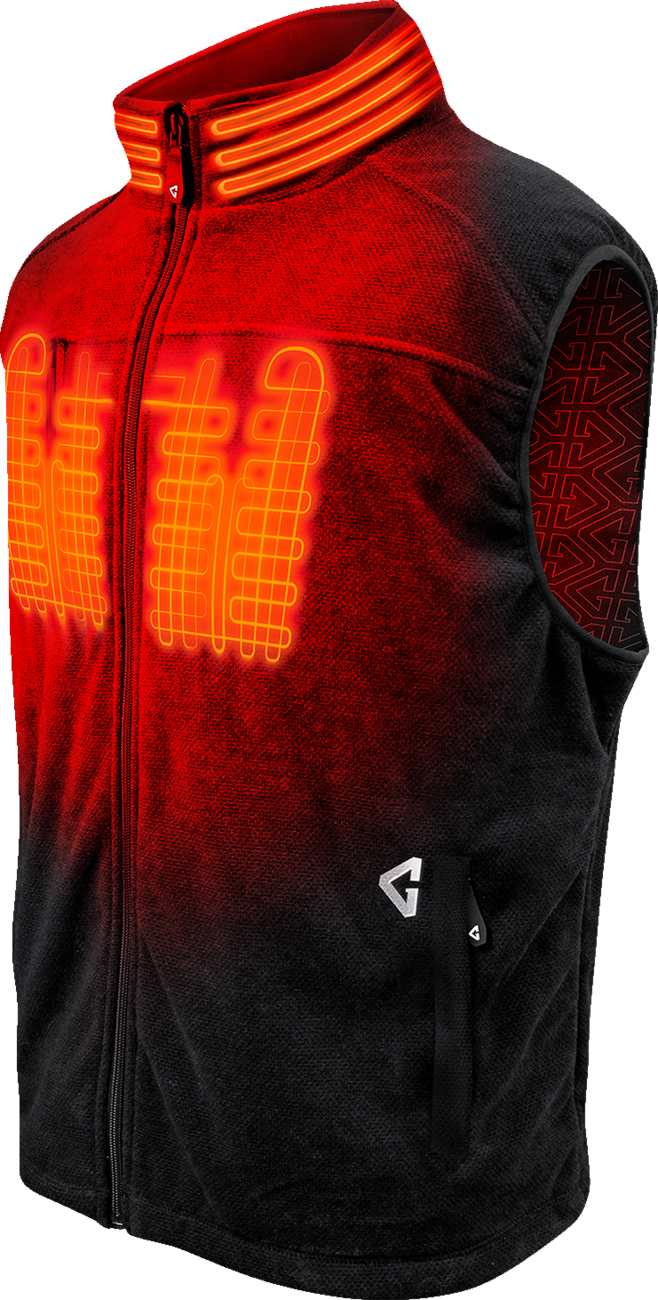 Gerbing Heated Clothing V Thermite Fleece Heated Vest 2.0 - Black - Mens |