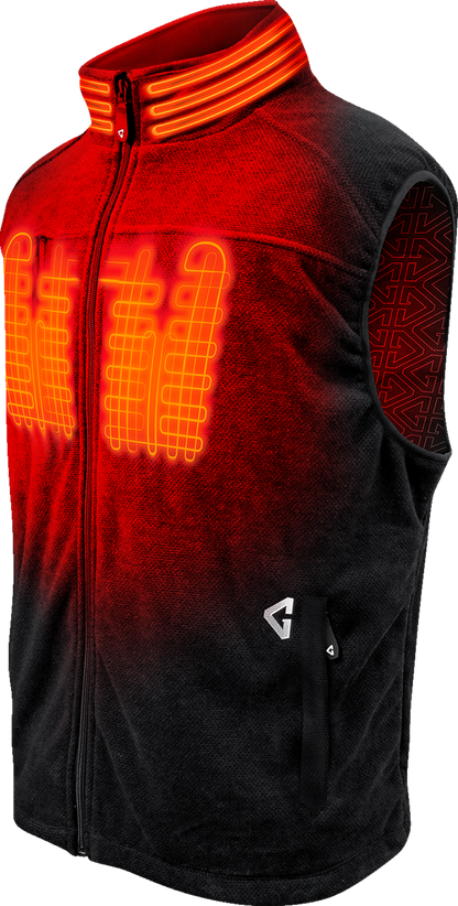 Gerbing Heated Clothing V Thermite Fleece Heated Vest 2.0 - Black - Mens |