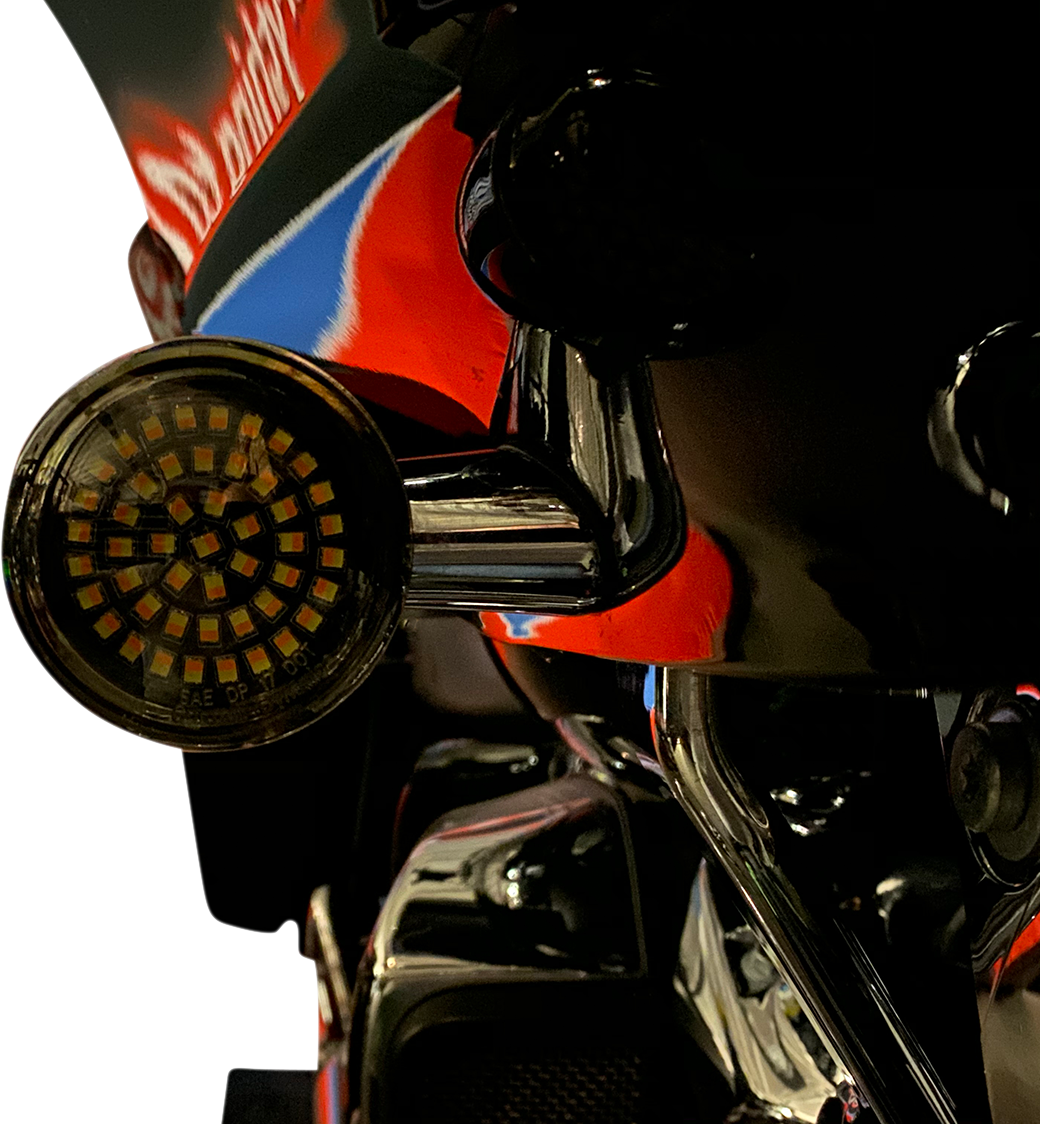 Custom Dynamics Genesis® 4 Amber/White Led Turn Signal Inserts |