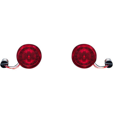 Custom Dynamics Probeam® Rear Led Turn Signal Inserts With Red Lenses - 1157