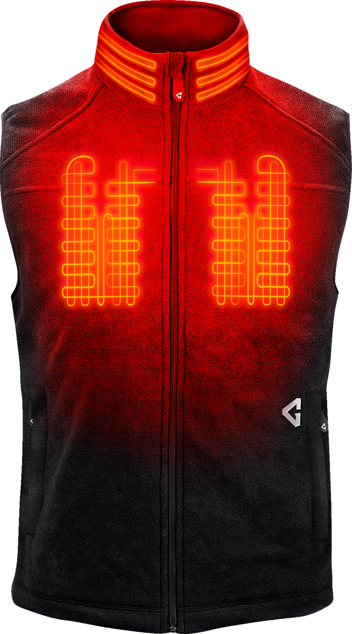 Gerbing Heated Clothing V Thermite Fleece Heated Vest 2.0 - Black - Mens |