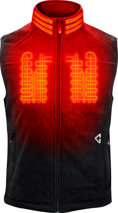 Gerbing Heated Clothing V Thermite Fleece Heated Vest 2.0 - Black - Mens |