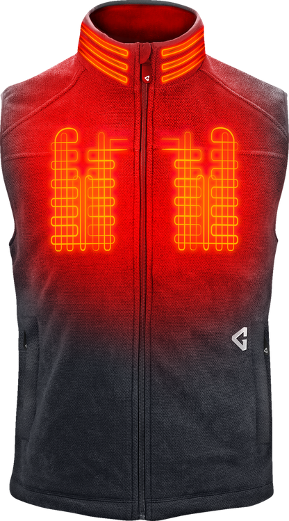 Gerbing Heated Clothing 7V Thermite Fleece Heated Vest 2.0 - Gray - Mens |