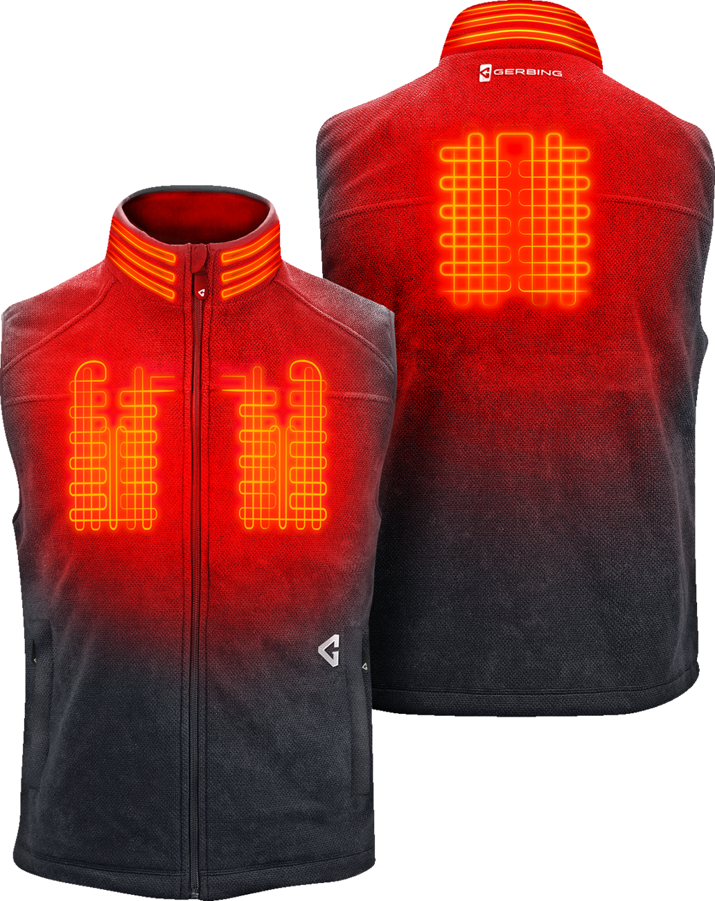 Gerbing Heated Clothing 7V Thermite Fleece Heated Vest 2.0 - Gray - Mens |