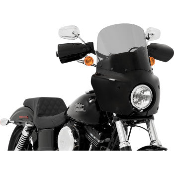 Memphis Shades Roadwarrior Cafe Shield - Black Smoke - 13"