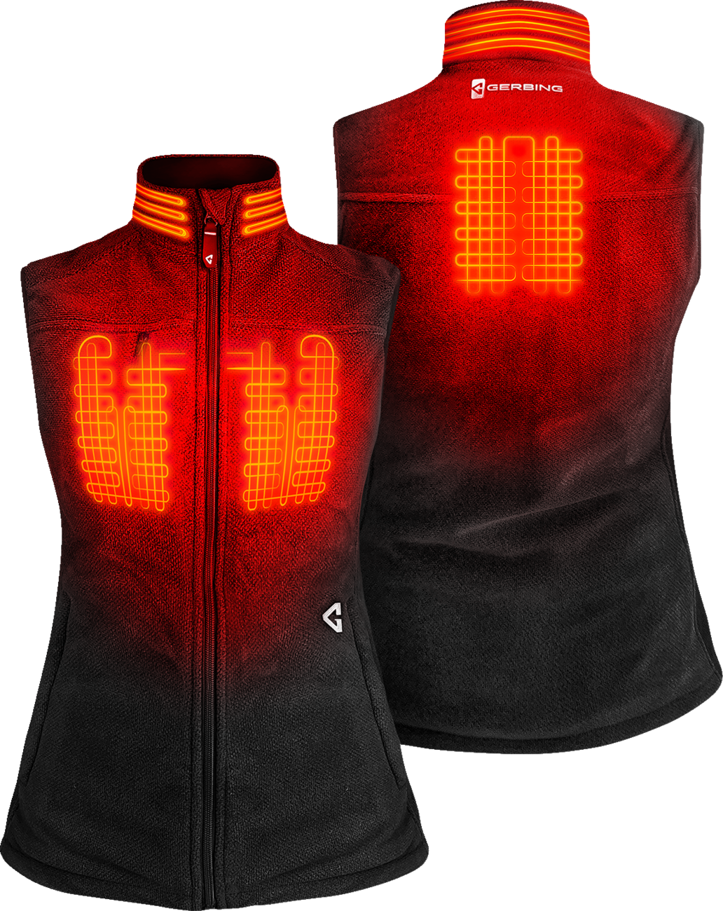 Gerbing Heated Clothing Women'S 7V Thermite Heated Fleece Vest 2.0 - Black |