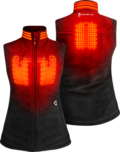 Gerbing Heated Clothing Women'S 7V Thermite Heated Fleece Vest 2.0 - Black |