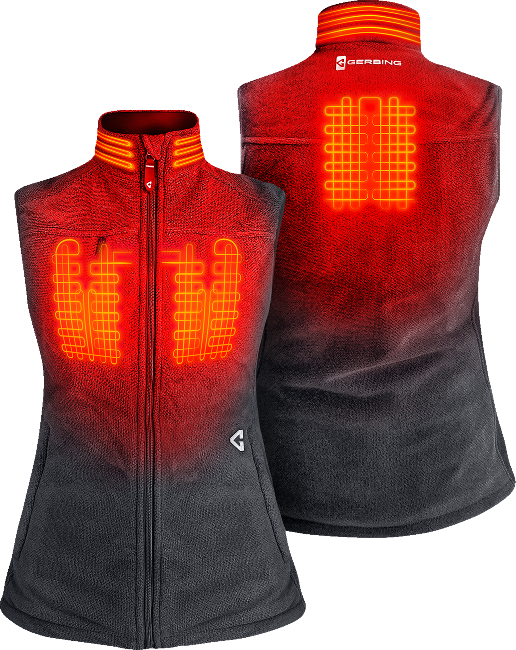 Gerbing Heated Clothing Women'S 7V Thermite Heated Fleece Vest 2.0 - Gray |