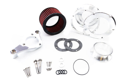 Feuling Parts Air Cleaner - Ba Race Series - Clear Cover - Red Filter - M8