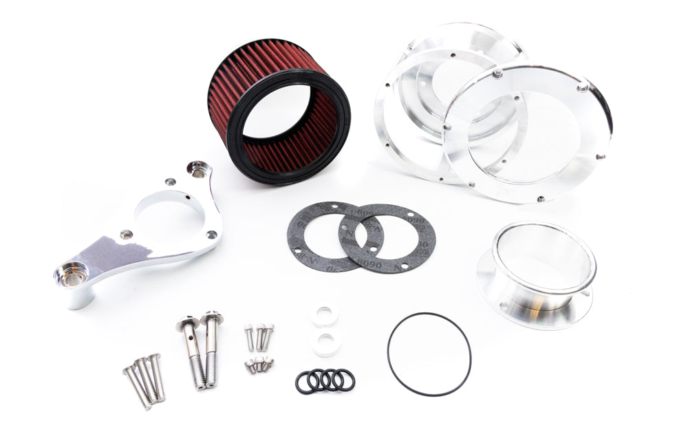Feuling Parts Air Cleaner - Ba Race Series - Clear Cover - Red Filter - M8