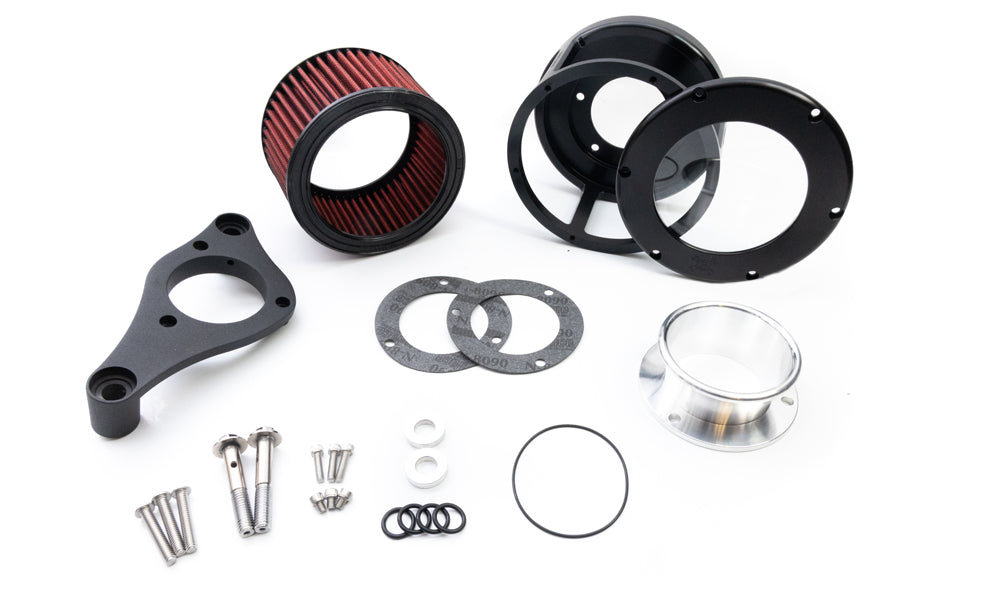 Feuling Parts Air Cleaner - Ba Race Series - Clear Cover - Red Filter - M8