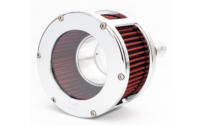 Feuling Parts Air Cleaner - Ba Race Series - Clear Cover - Red Filter - M8