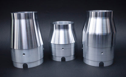 Feuling Parts Stainless, Straight Can, Show Polished, Short End Cap - Anti-Reversion M-Eight Bagger 2 Into 1 Exhaust