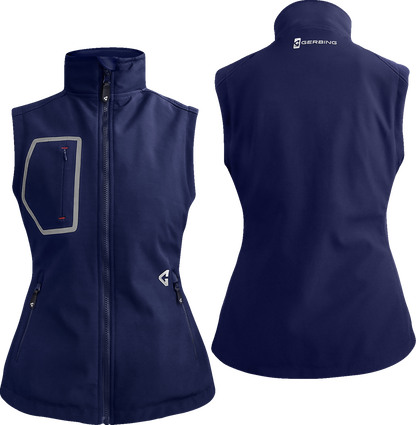 Gerbing Heated Clothing Women'S 7V Torrid Softshell Heated Vest 2.0 - Navy |