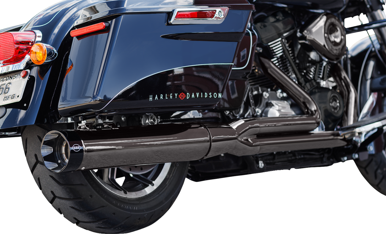 S&S Cycle 2-Into-1 Lava Chrome Sidewinder® Exhaust System - 49-State