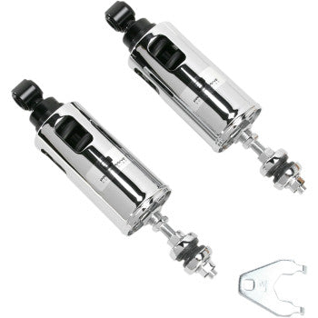 Progressive Suspension 422 Series Adjustable Shocks - Chrome - Standard (Select '00-'17 Softail Models)
