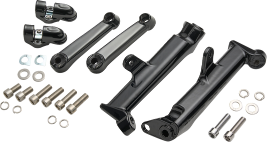 Ciro Frame Mounted Adjustable Highway Peg Mount - Standard - Black