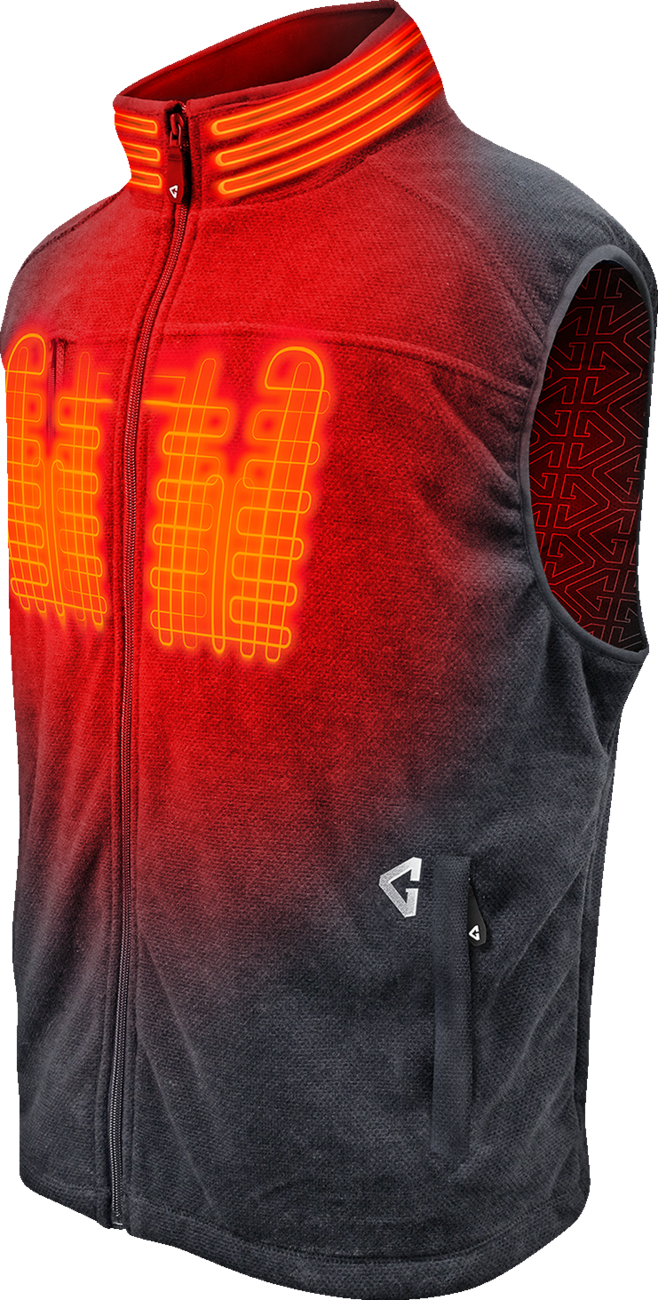 Gerbing Heated Clothing 7V Thermite Fleece Heated Vest 2.0 - Gray - Mens |